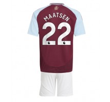 Aston Villa Ian Maatsen #22 Koszulka Podstawowa dzieci 2024-25 Krótki Rękaw (+ krótkie spodenki)